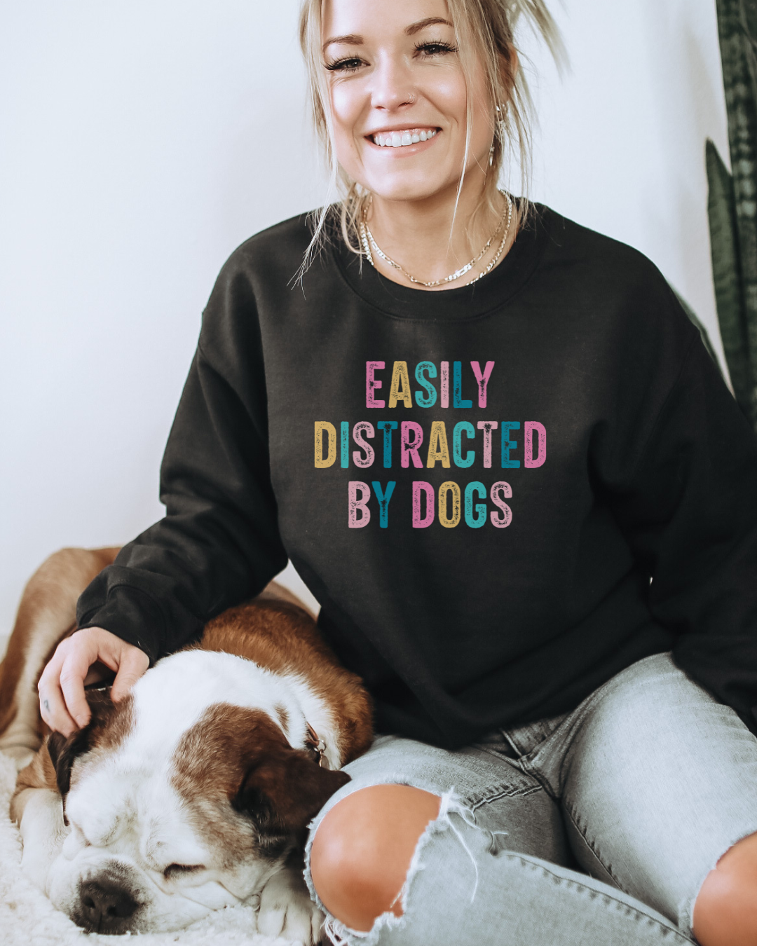 Easily Distracted By Dogs™ Crewneck Sweatshirt