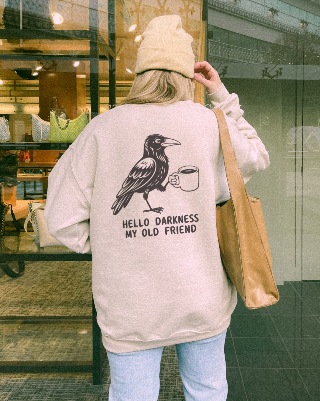 Hello Darkness My Old Friend Crewneck Sweatshirt
