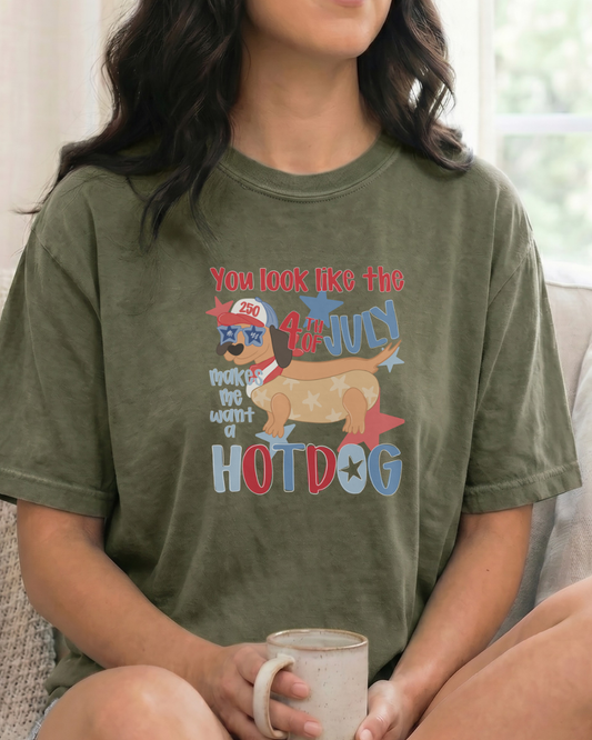 Dachshund Holiday Comfort Colors T-shirt