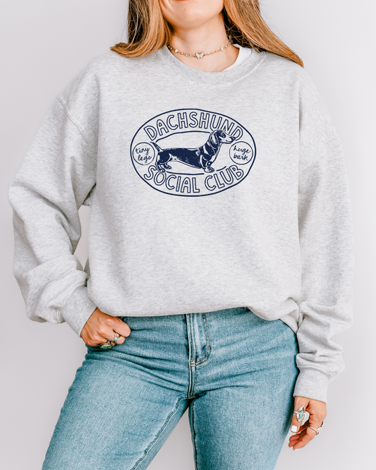 Dachshund Social Club Crewneck Sweatshirt